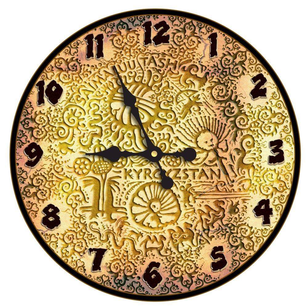 Часы EPOS "Саймалуу-Таш" настенные d 29 см цвет золото