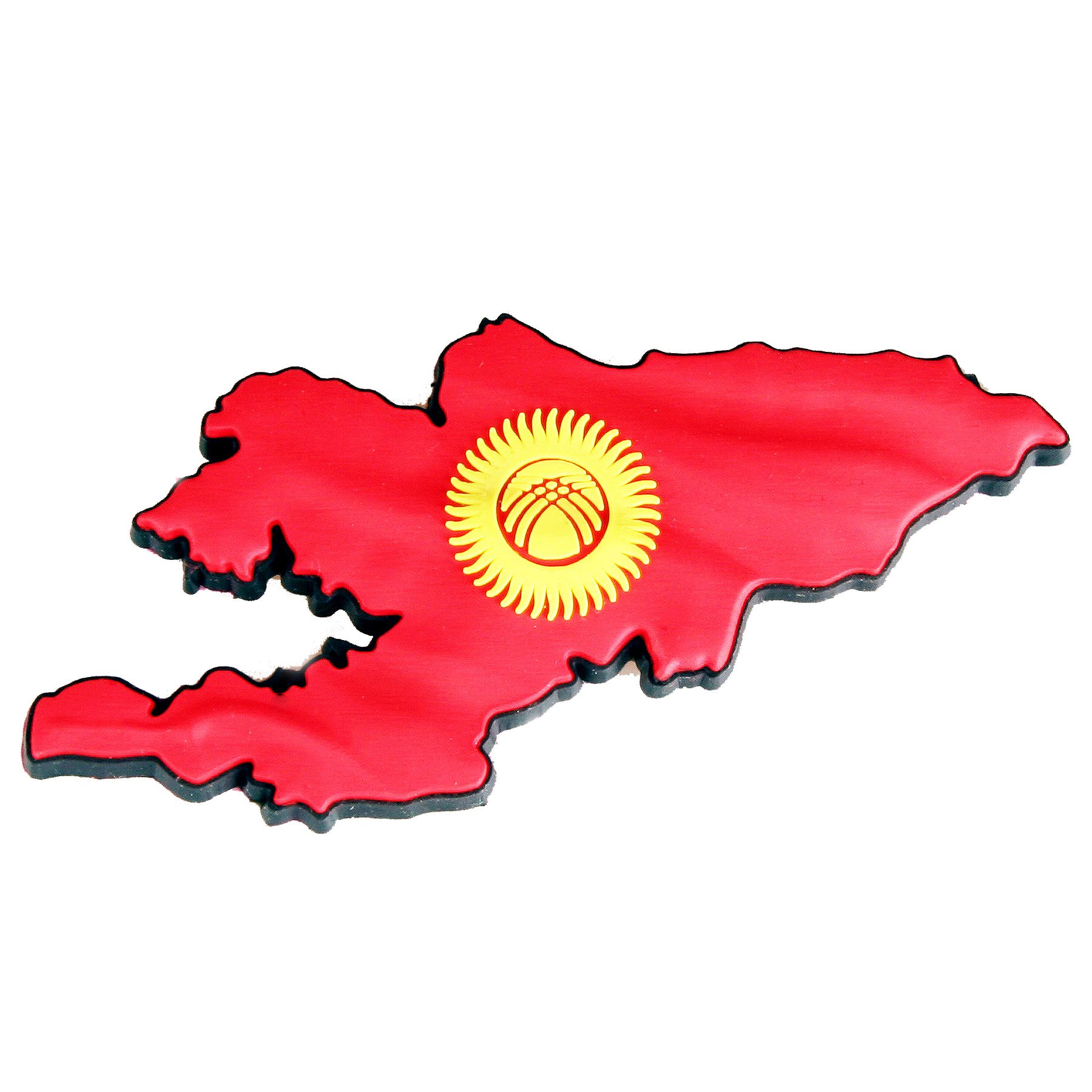 Магнит EPOS "Карта - Флаг Кыргызстана" пвх 11х7 см
