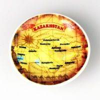 Тарелка-магнит "Карта Казахстана"