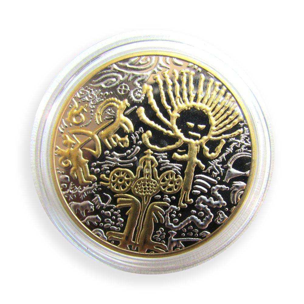 Монета EPOS "Саймалуу Таш" подарочная d 4 см цвет золото