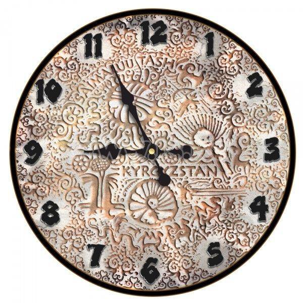 Часы EPOS "Саймалуу-Таш" настенные d 29 см терракот