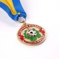 Медаль  на ленте (3D) "Федерация по футболу - Киев" Победитель