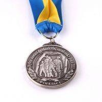 Медаль  на ленте (3D) "Федерация по футболу - Киев" Финалист