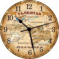Часы настенные "Карта Таджикистана"